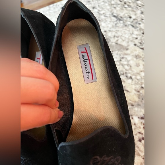 Talbots Women’s Black Suede Embroidered Loafers Size 7.5 - Picture 7 of 7